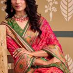 Enchanting Pink Patola Silk Saree with Winsome Blouse Piece