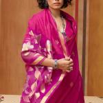 Evocative Dark Pink Pure Munga Cotton Silk Saree With Precious Blouse Piece