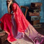 Profuse Red Soft Pochampally Silk Saree With Wonderful Blouse Piece