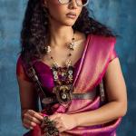 Pleasurable Purple Kanjivaram Silk Saree With Amiable Blouse Piece