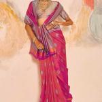 Enamoring Pink Kanjivaram Silk Saree With Magnificat Blouse Piece