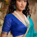 Preferable Firozi Pure Zari Weaving Banarasi Tussar Silk Saree With Enthralling Blouse Piece