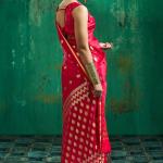 Felicitous Red Banarasi Satin Silk Saree With Engrossing Blouse