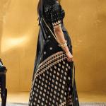 Embellished Black Banarasi Satin Silk Saree With Classy Blouse