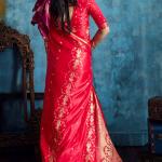 Resonant Dark Pink Banarasi Satin Silk Saree With Marvellous Blouse