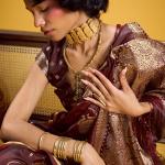 Wonderful Brown Banarasi Satin Silk Saree With Pulsating Blouse