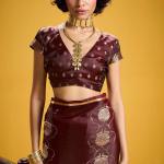 Wonderful Brown Banarasi Satin Silk Saree With Pulsating Blouse