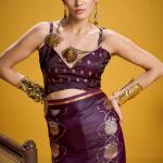 Trendy Wine Banarasi Satin Silk Saree With Scintilla Blouse