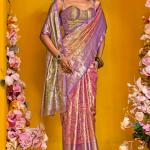 Quintessential Red Kanjivaram Silk Saree With Effervescent Blouse Piece