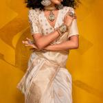 Majesty Beige Soft Banarasi Silk Saree With Inspiring Blouse Piece