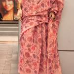 Prodigal Pink Digital Printed Tissue Silk Saree With Vivacious Blouse Piece