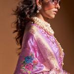 Scrumptious Lavender Banarasi Satin Silk Saree With Unequalled Blouse