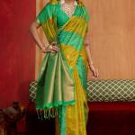 Moiety Mustard Pure Zari Weaving Banarasi Silk Saree With Scintillating Blouse Piece