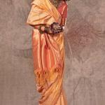 Resplendent Beige Two Tone Soft Banarasi Silk Saree With Desultory Blouse