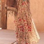 Entrancing Beige Digital Printed Tissue Silk Saree With Ideal Blouse Piece