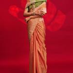 Enthralling Orange Soft Banarasi Silk Saree With Alluring Blouse Piece