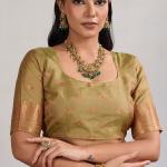 Resplendent Dark Pink Banarasi Tussar Silk Saree With Marvellous Blouse Piece