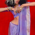 Twirling Lavender Soft Banarasi Silk Saree With Exquisite Blouse Piece