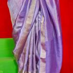 Twirling Lavender Soft Banarasi Silk Saree With Exquisite Blouse Piece