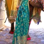 Scrumptious Rama Soft Banarasi Silk Saree With Prodigal Blouse Piece