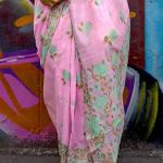 Quintessential Pink Parsi Handloom Woven Banarasi Silk Saree With Blouse Piece