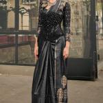 Pretty Black Banarasi Satin Silk Saree With Unequalled Blouse