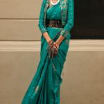 Desiring Rama Banarasi Satin Silk Saree With Prominent Blouse