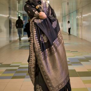Devastating Black Soft Banarasi Silk Saree With Amiable Blouse Piece