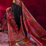 Refreshing Black Pashmina saree With Beleaguer Blouse Piece