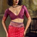 Fairytale Dark Pink Pure Zari Weaving Banarasi Silk Saree With Fantabulous Blouse Piece