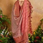 Staring Maroon Viscose Cotton Patola Silk Saree With Enticing Blouse Piece