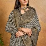 Fairytale Black Viscose Cotton Patola Silk Saree With Deserving Blouse Piece