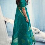 Glorious Rama Pure Munga Cotton Silk Saree With Vibrant Blouse Piece
