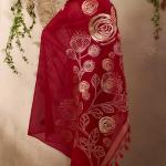Trendy Maroon Cotton Silk Saree With Marvellous Blouse Piece