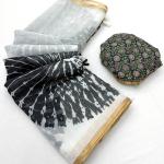 Fairytale Off White Printed Cotton Silk Saree With Quixotic Blouse Piece