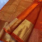 Preferable Orange Soft Silk Saree With Stunner Blouse Piece