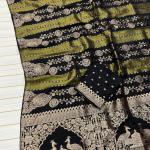 Woebegone Black Soft Banarasi Tissue Silk Saree With Luminous Blouse Piece