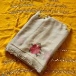 Fragrant Beige Embroidery Work Viscose Saree With Most Flattering Blouse Piece