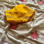 Fragrant Beige Embroidery Work Viscose Saree With Most Flattering Blouse Piece