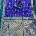 Prodigal Royal Blue Pure Zari Weaving Banarasi Silk Saree With Majesty Blouse Piece