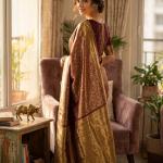Deserving Wine Soft Silk Saree With Palimpsest Blouse Piece