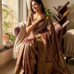 Deserving Wine Soft Silk Saree With Palimpsest Blouse Piece