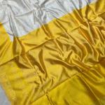 Sumptuous Beige Soft Silk Saree With Blooming Blouse Piece