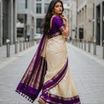 Ebullience Beige Pure Banarasi Silk Saree With Chatoyant Blouse Piece