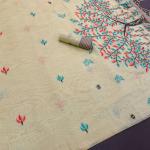 Fantabulous Pista Pure Munga Cotton Silk Saree With Marvellous Blouse Piece
