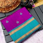 Girlish Purple Paithani Silk Saree With Adorning Blouse Piece