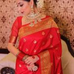 Eloquence Red Soft Silk Saree With Marvellous Blouse Piece