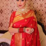 Eloquence Red Soft Silk Saree With Marvellous Blouse Piece