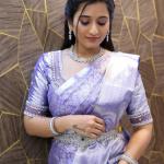 Desultory Lavender Soft Silk Saree With Majesty Blouse Piece