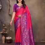 Wonderful Magenta Soft Banarasi Silk Saree With Trendy Blouse Piece